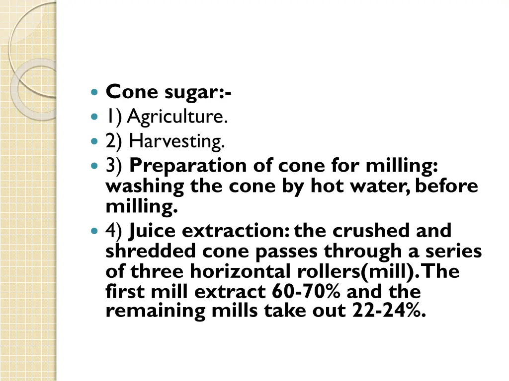cone sugar 1 agriculture 2 harvesting