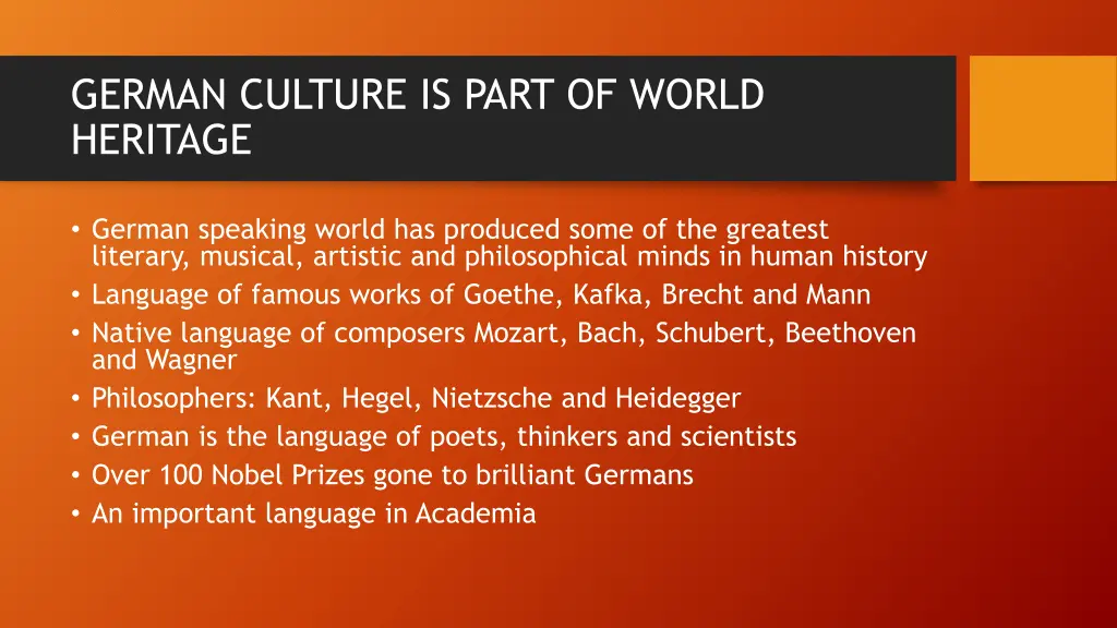 german culture is part of world heritage