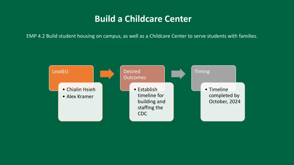 build a childcare center