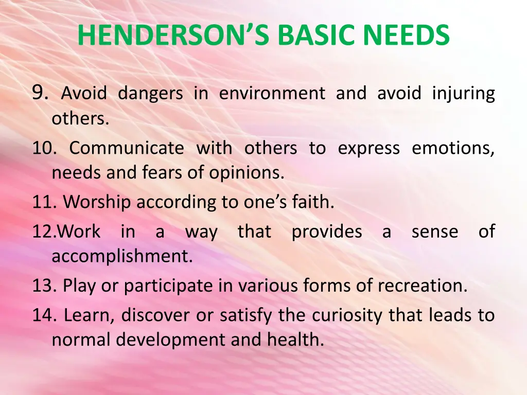 henderson s basic needs 1