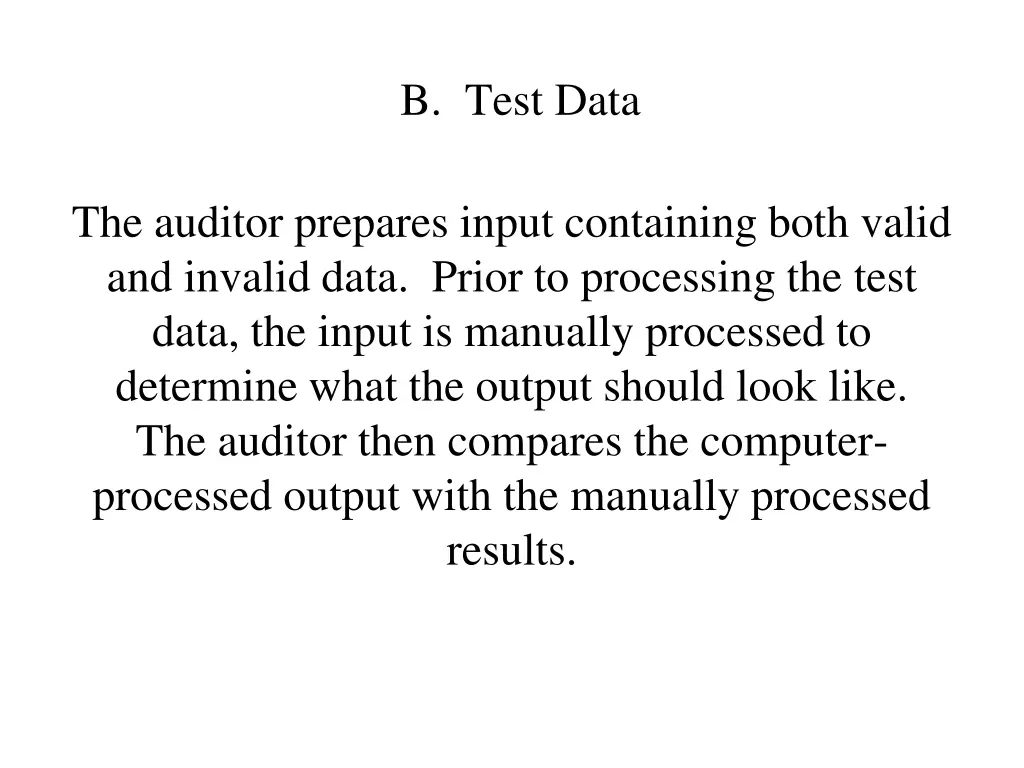 b test data