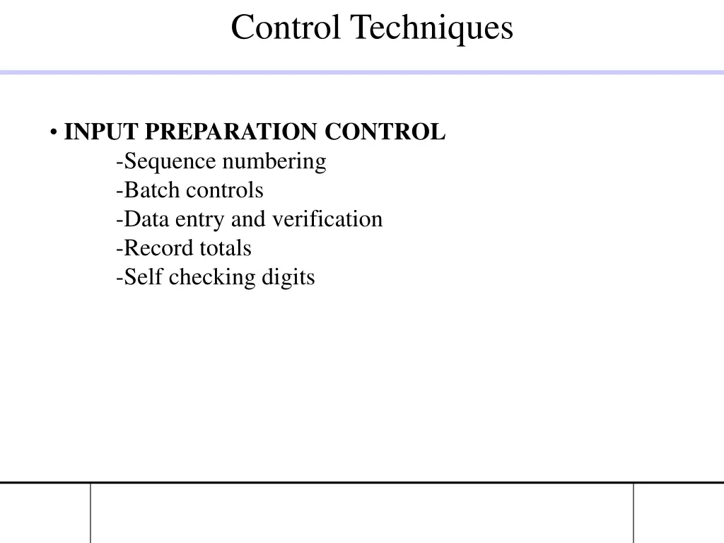 control techniques 1
