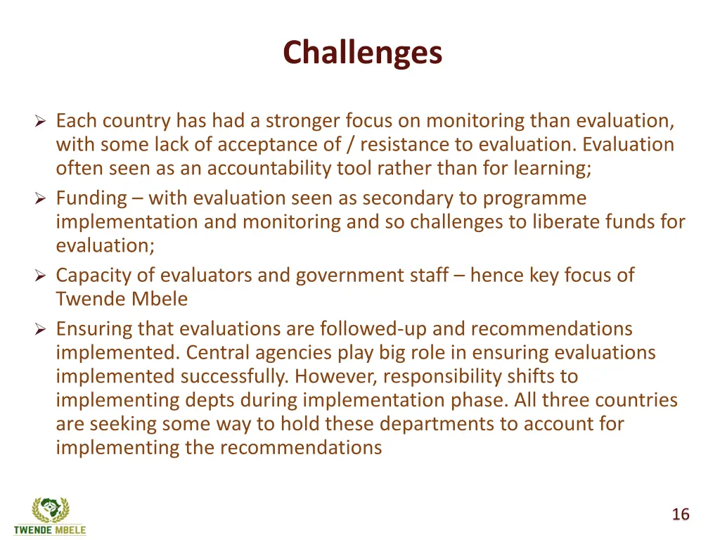 challenges