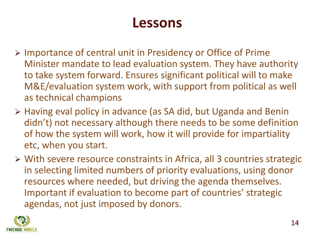 lessons