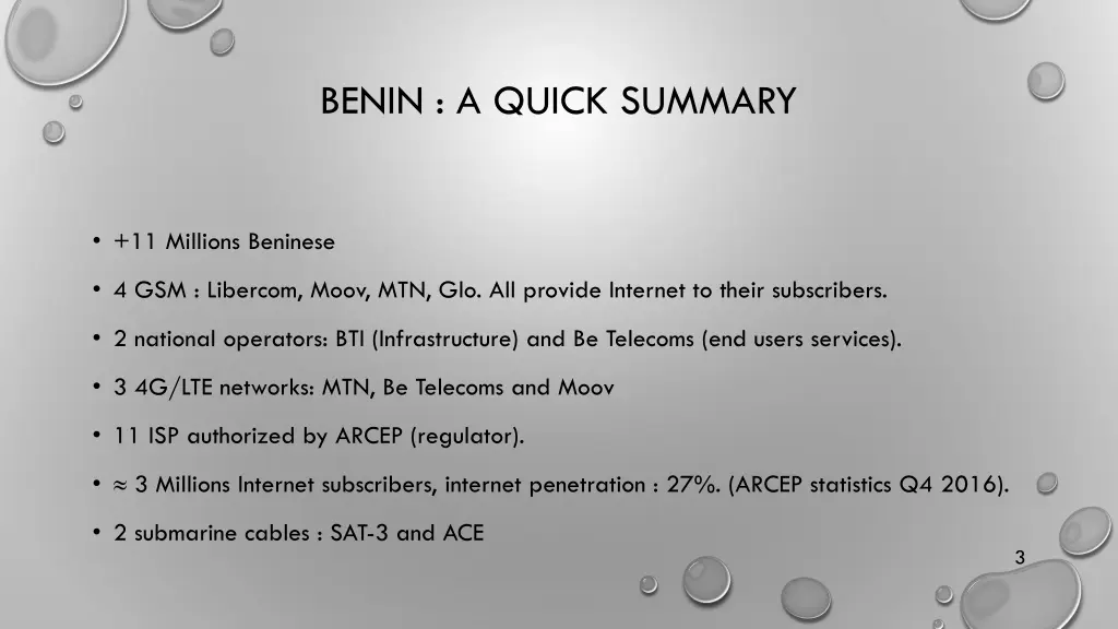 benin a quick summary