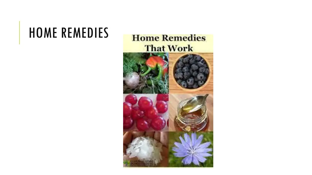 home remedies