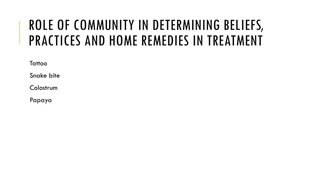 role of community in determining beliefs