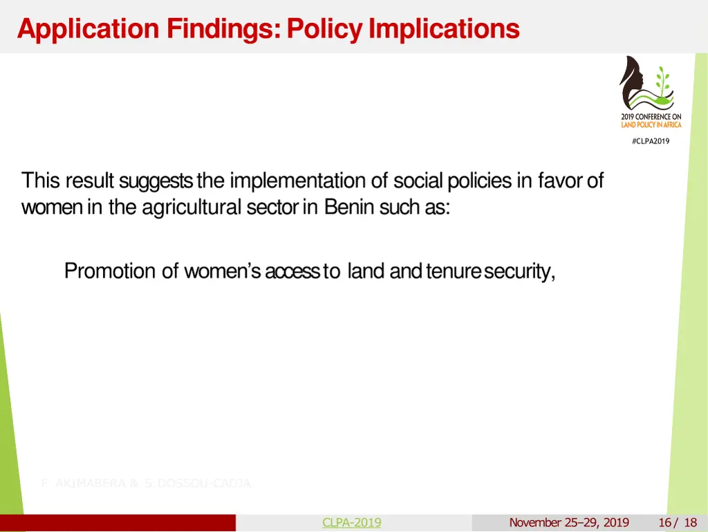 application findings policyimplications 1