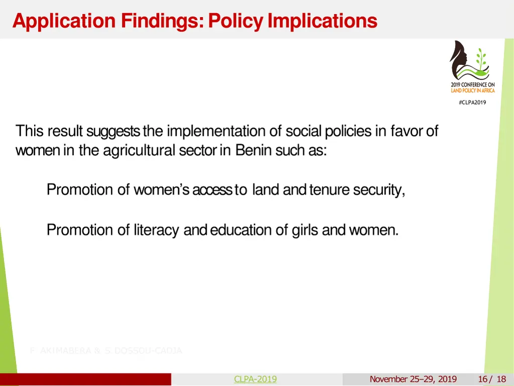 application findings policyimplications 2