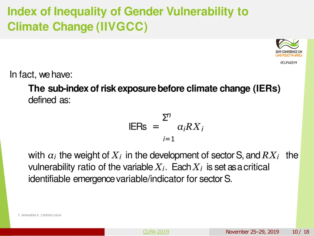 index of inequality of gender vulnerability 7