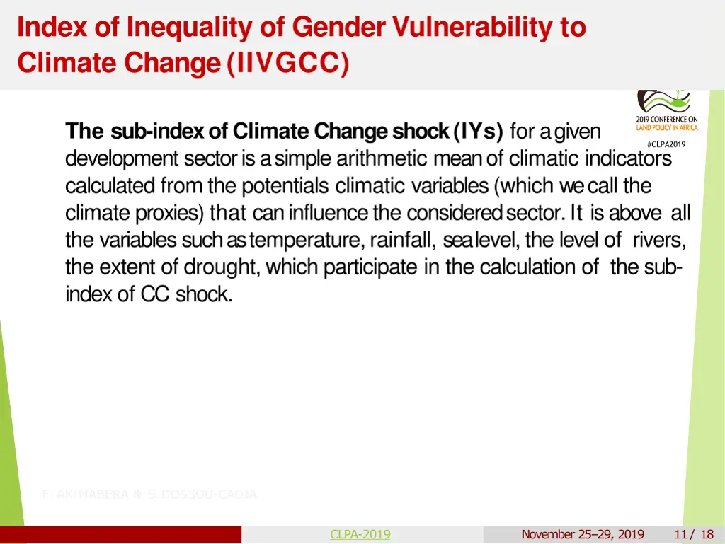 index of inequality of gender vulnerability 8