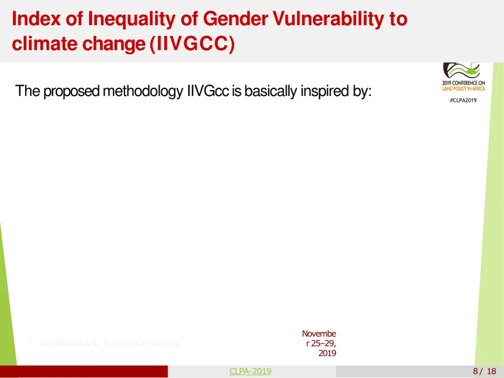 index of inequality of gender vulnerability