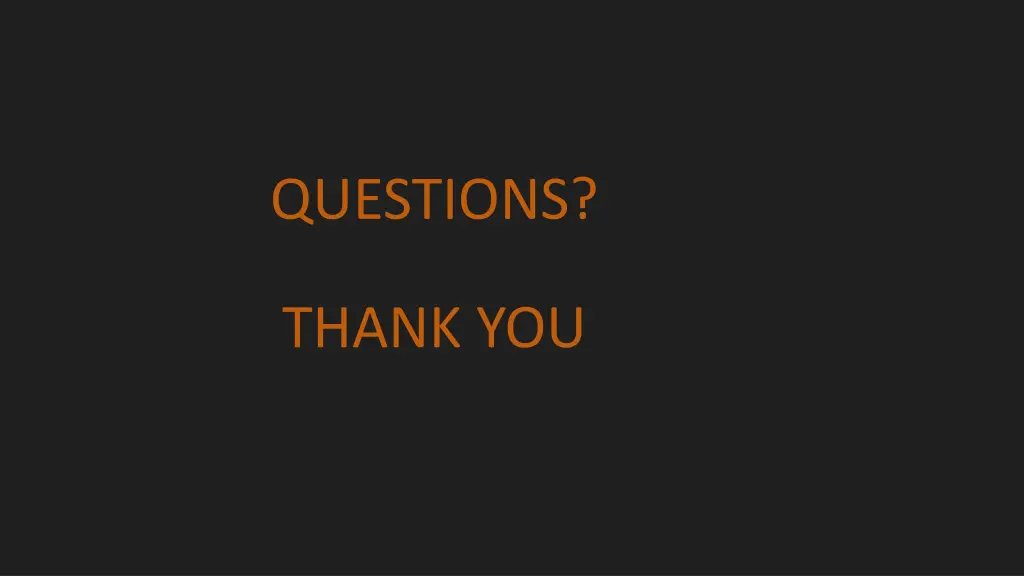 questions thank you