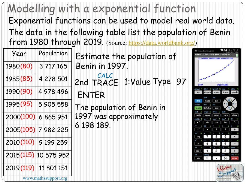 modelling with a exponential function 14