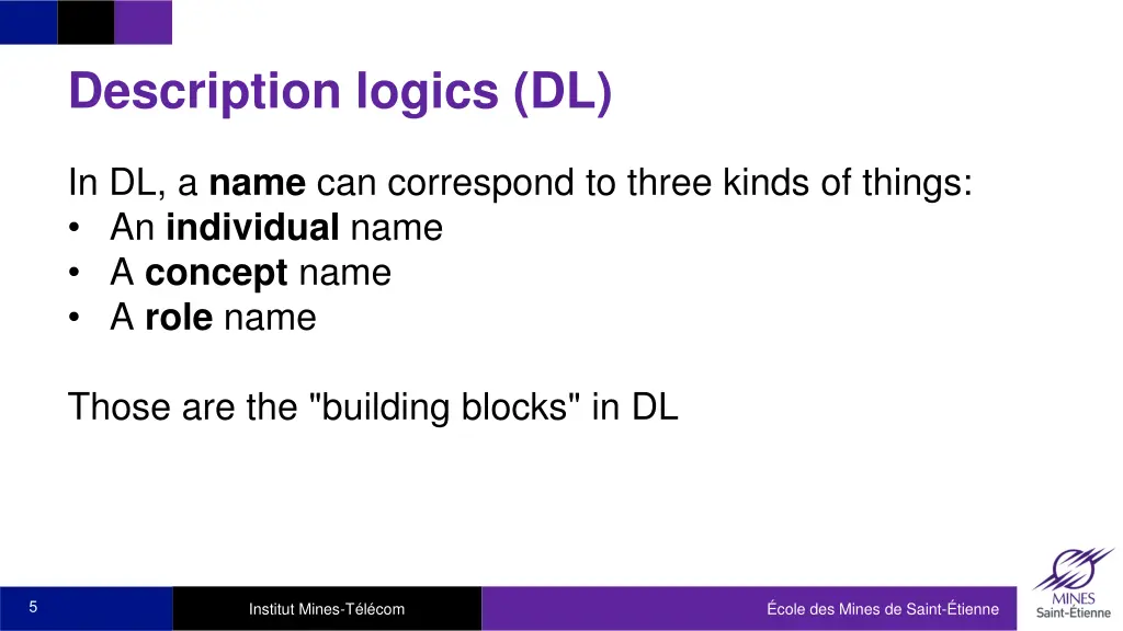 description logics dl 1