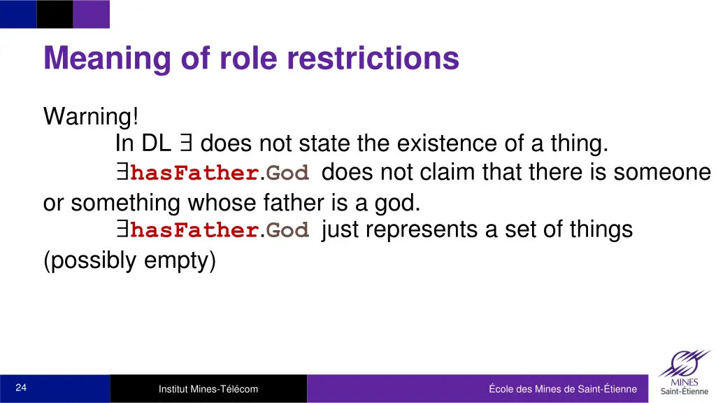 meaning of role restrictions 2