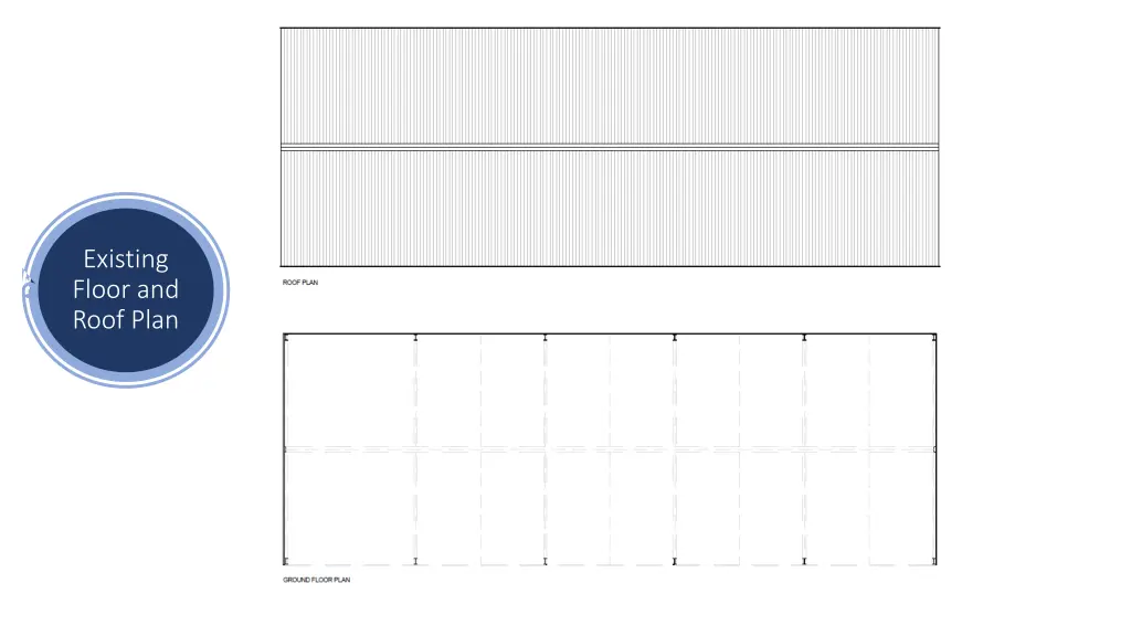 existing floor and roof plan