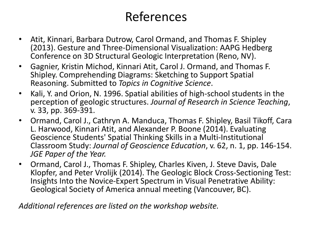 references