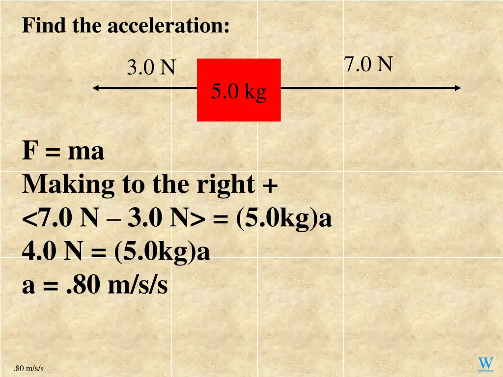 find the acceleration 2