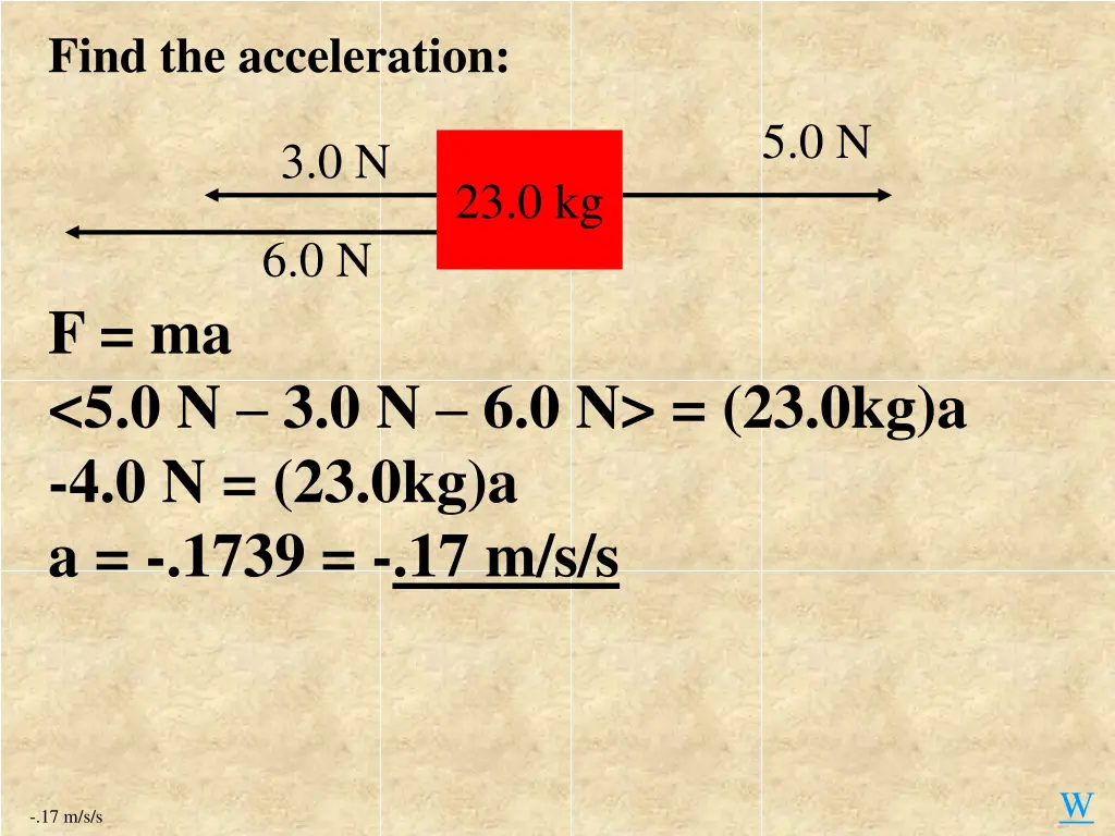 find the acceleration 3