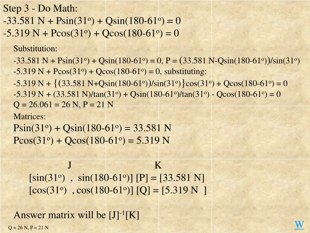 step 3 do math 33 581 n psin 31 o qsin