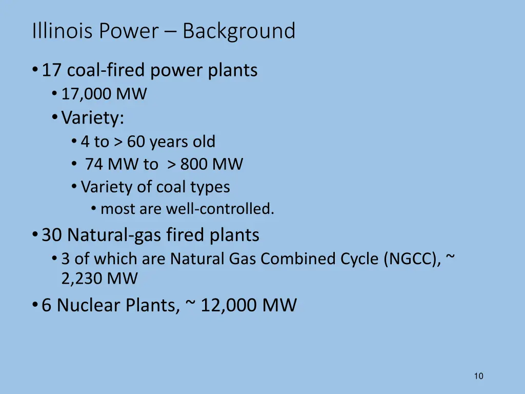 illinois power background