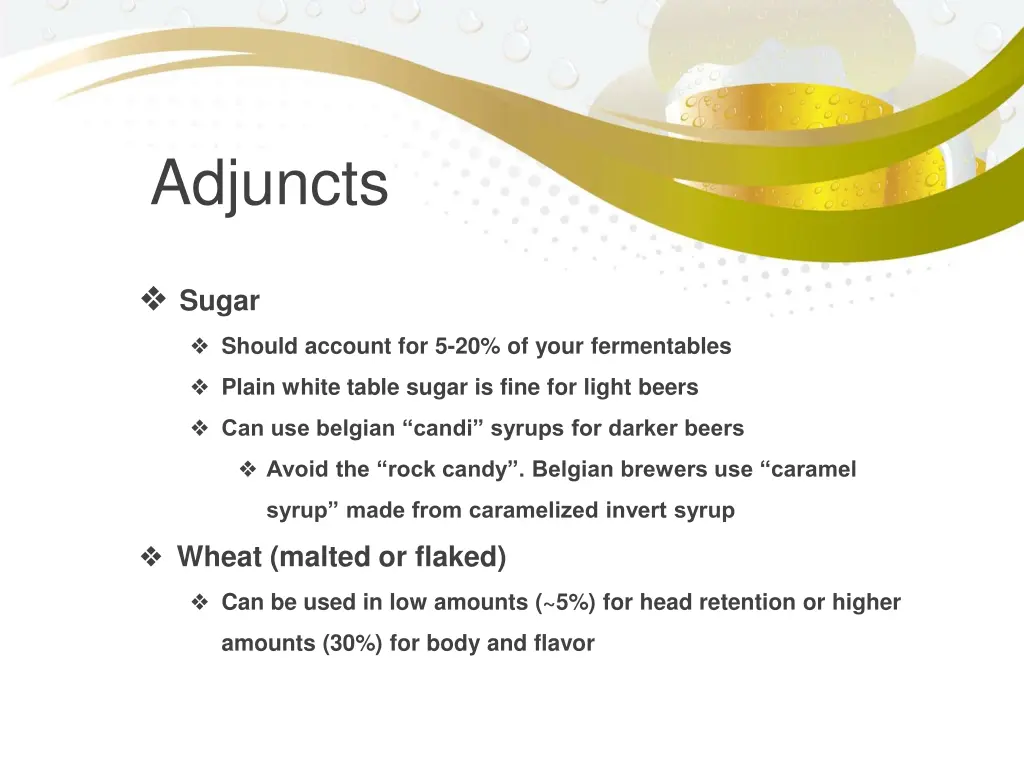 adjuncts