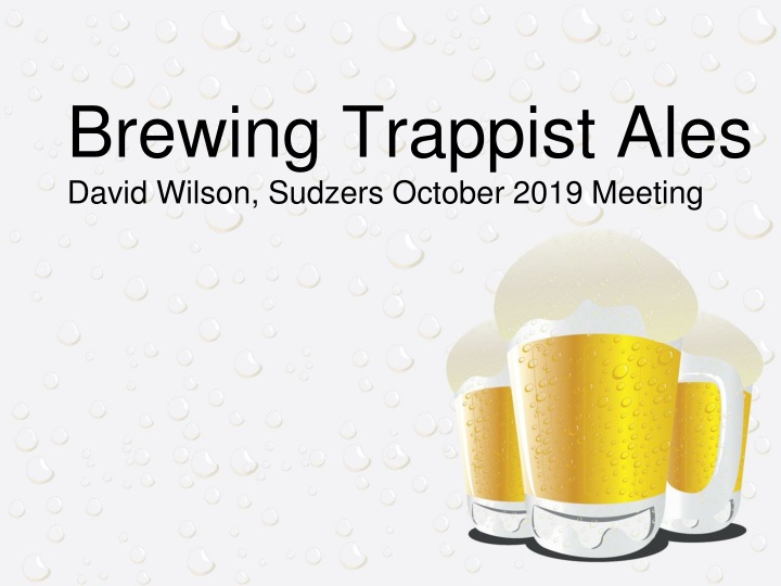 brewing trappist ales david wilson sudzers