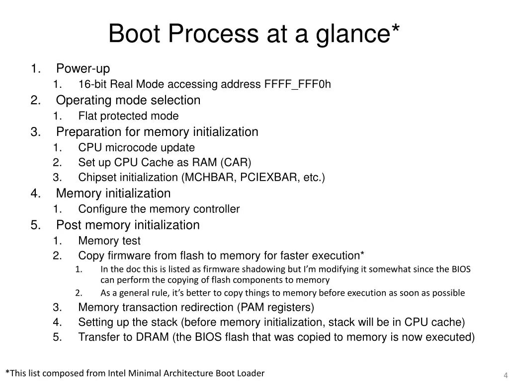 boot process at a glance