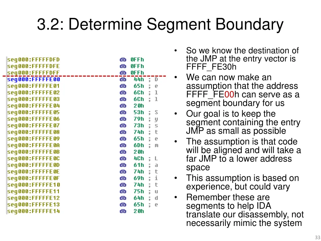 3 2 determine segment boundary