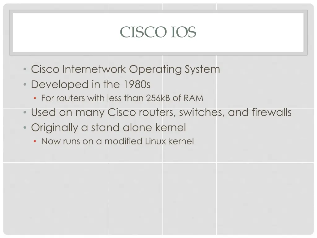 cisco ios 1
