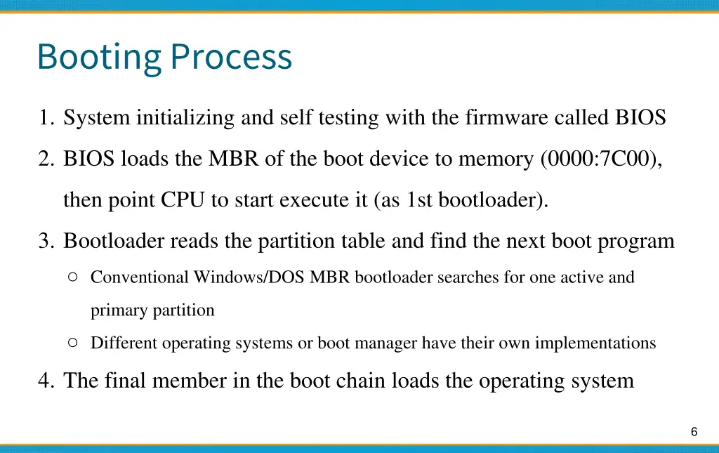booting process