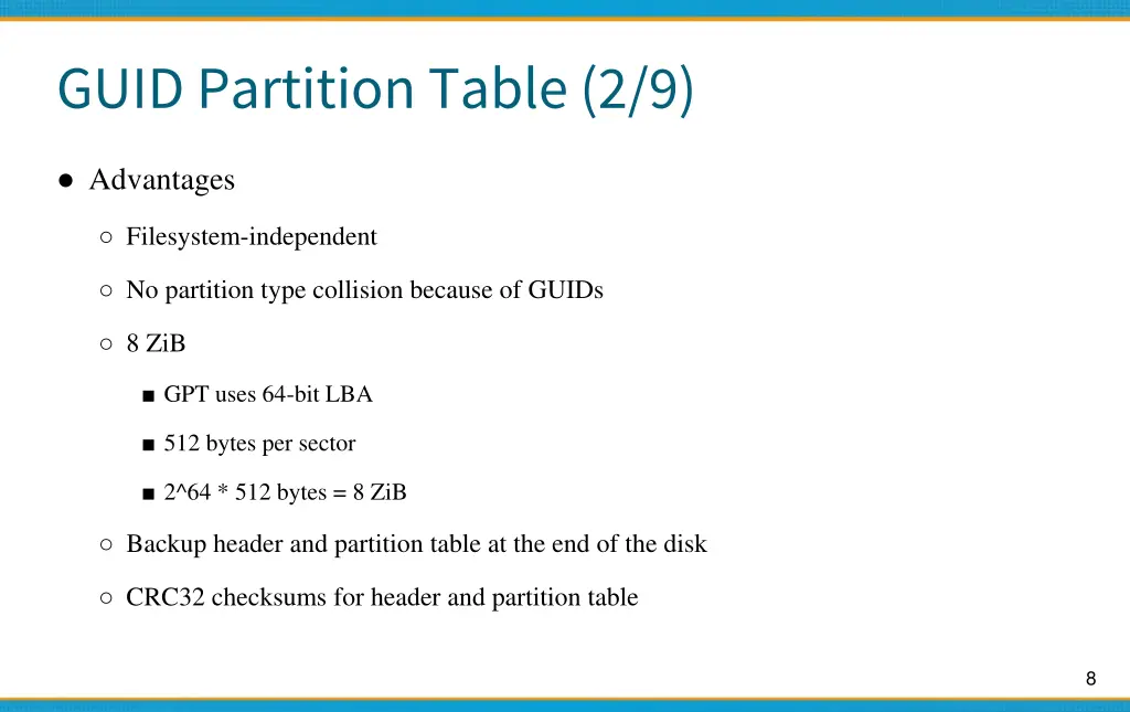 guid partition table 2 9