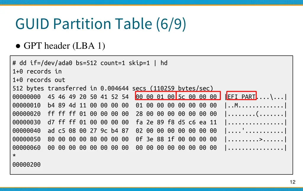 guid partition table 6 9