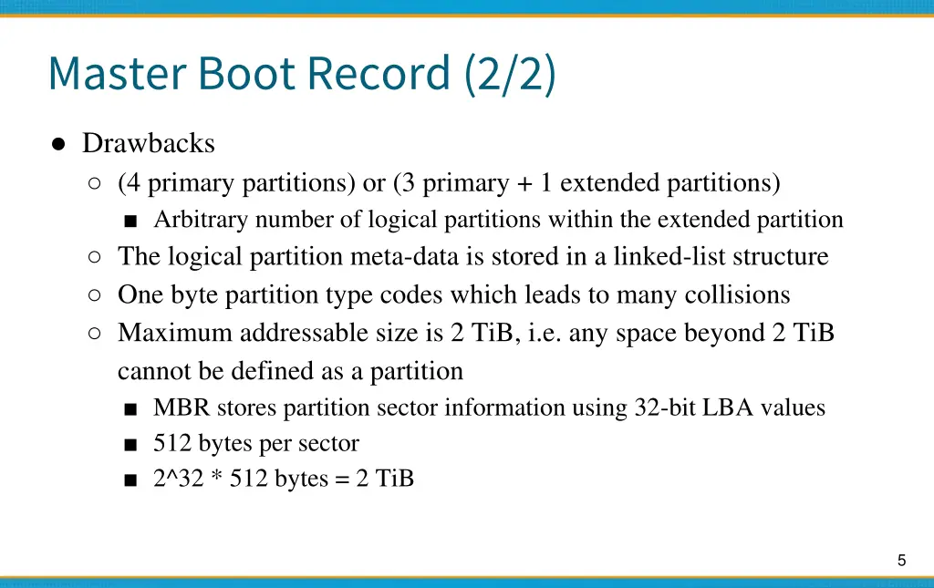 master boot record 2 2