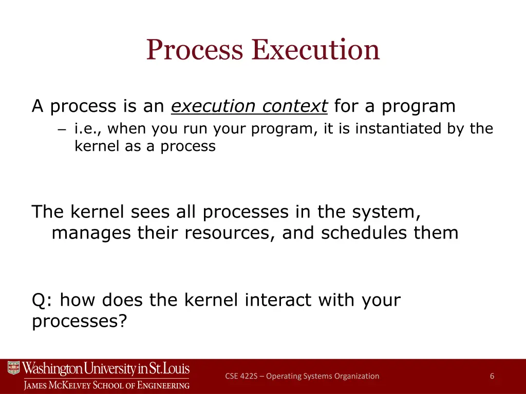 process execution
