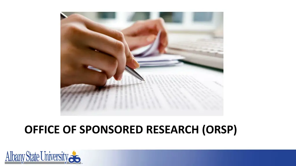 office of sponsored research orsp