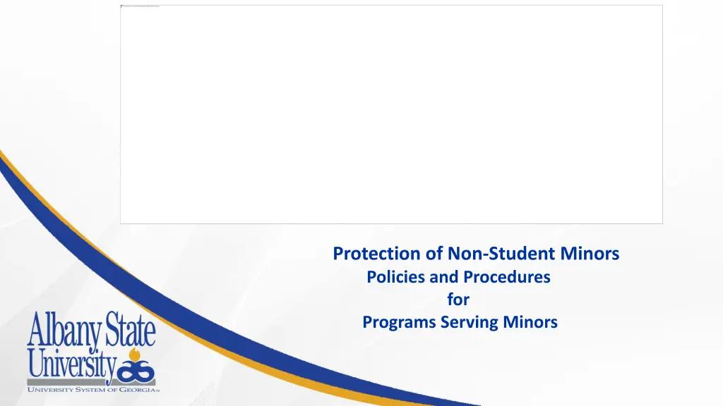 protection of non student minors policies