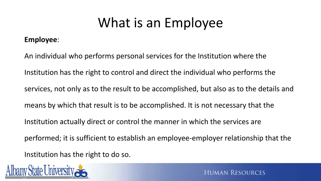 what is an employee