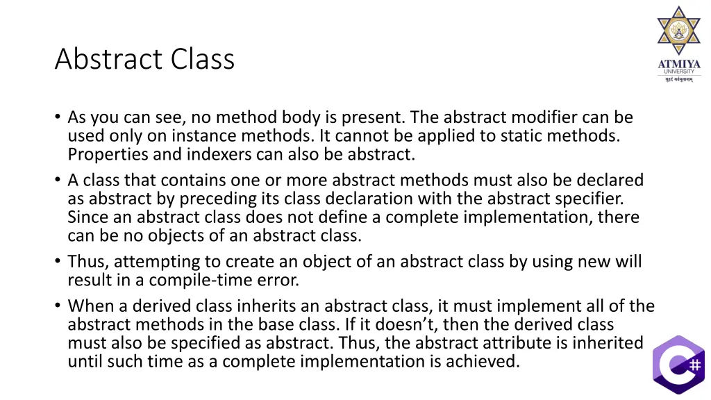 abstract class 1