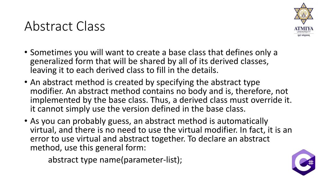 abstract class
