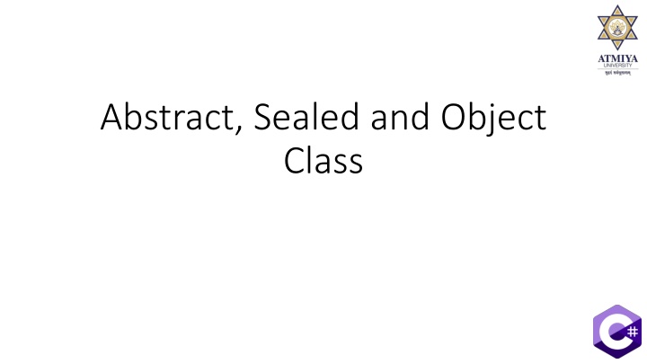 abstract sealed and object class