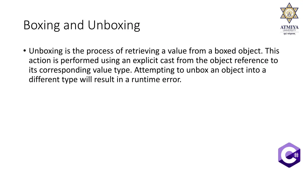 boxing and unboxing 1
