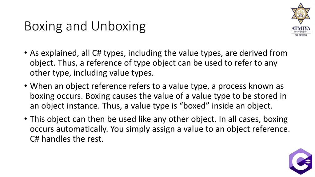 boxing and unboxing