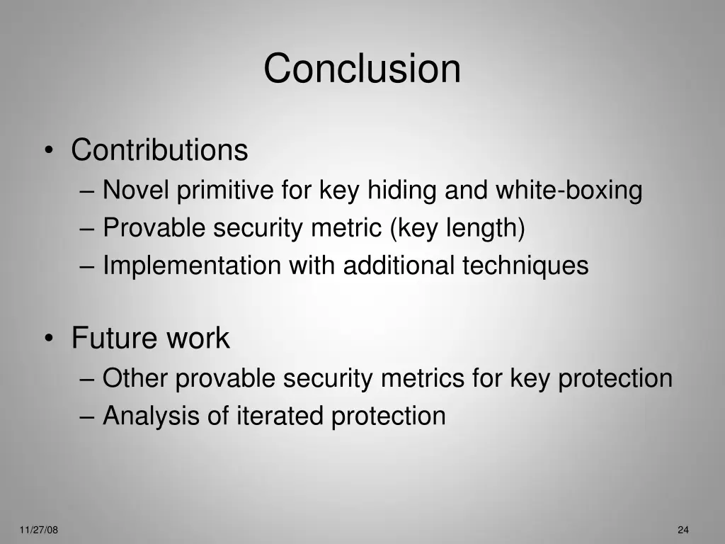 conclusion