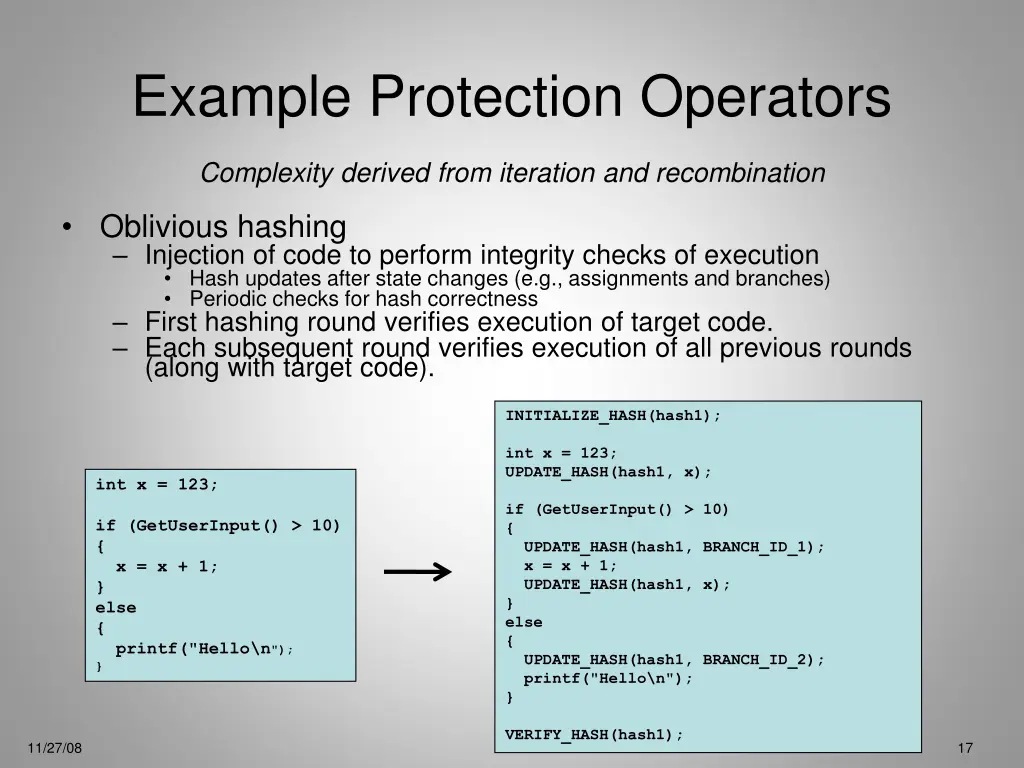 example protection operators