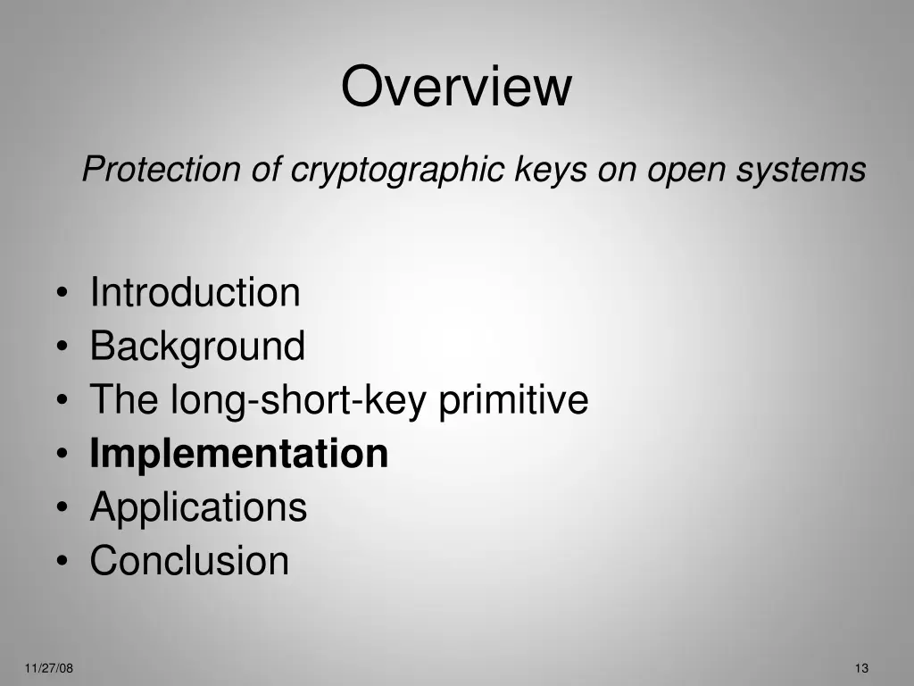 overview 2