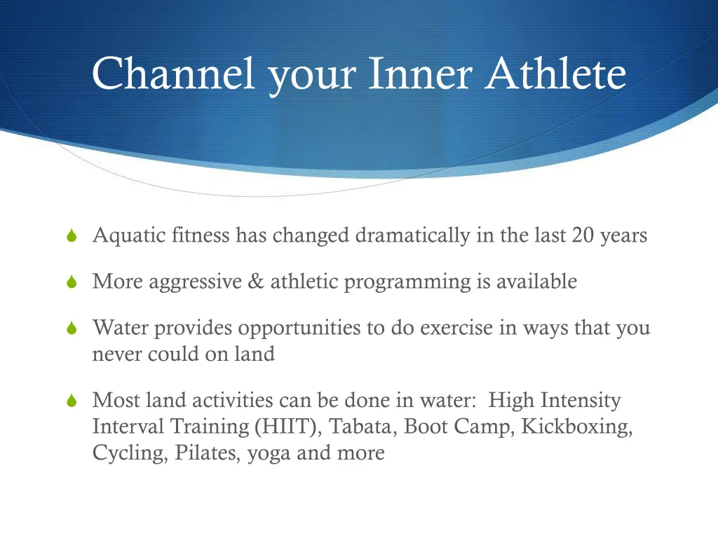 channel your inner athlete
