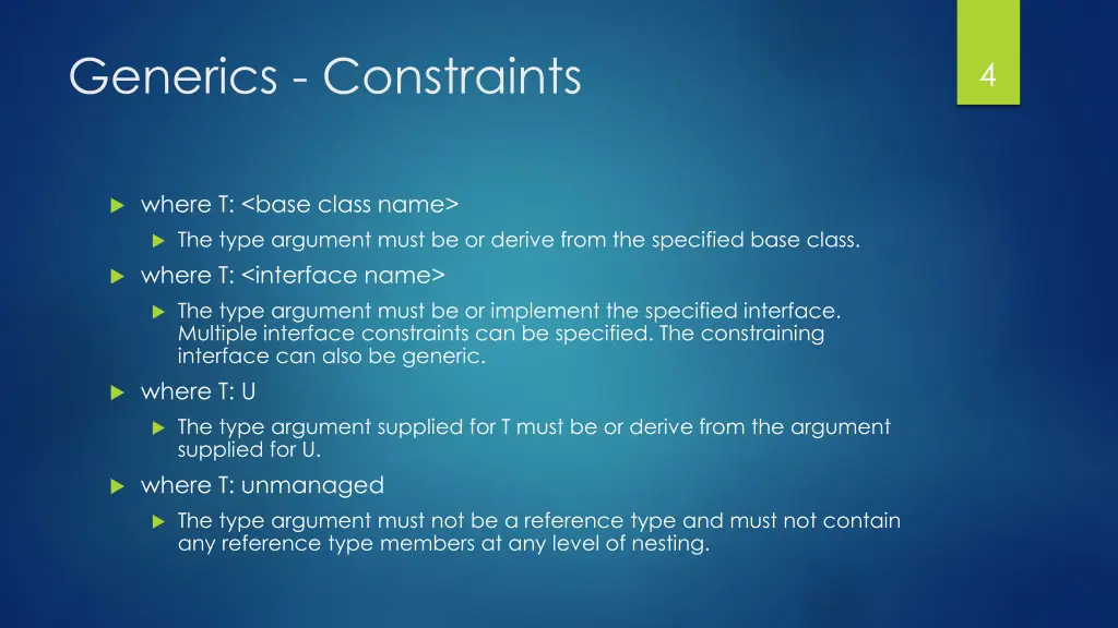 generics constraints 1