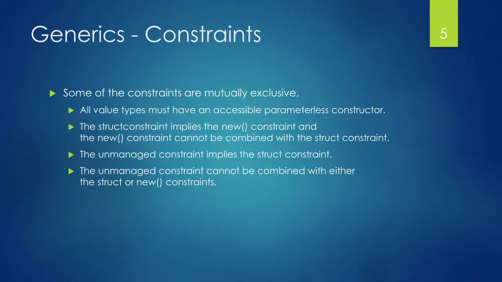 generics constraints 2
